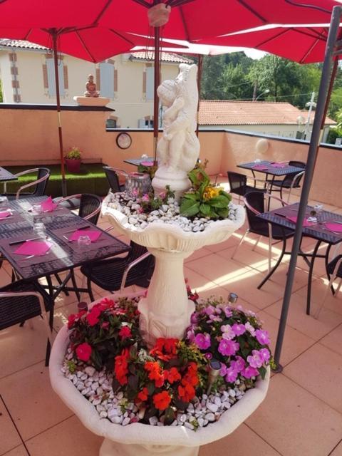 Hotel Restaurant Les Kakis Barbotan-les-Thermes Dış mekan fotoğraf